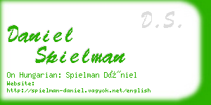daniel spielman business card